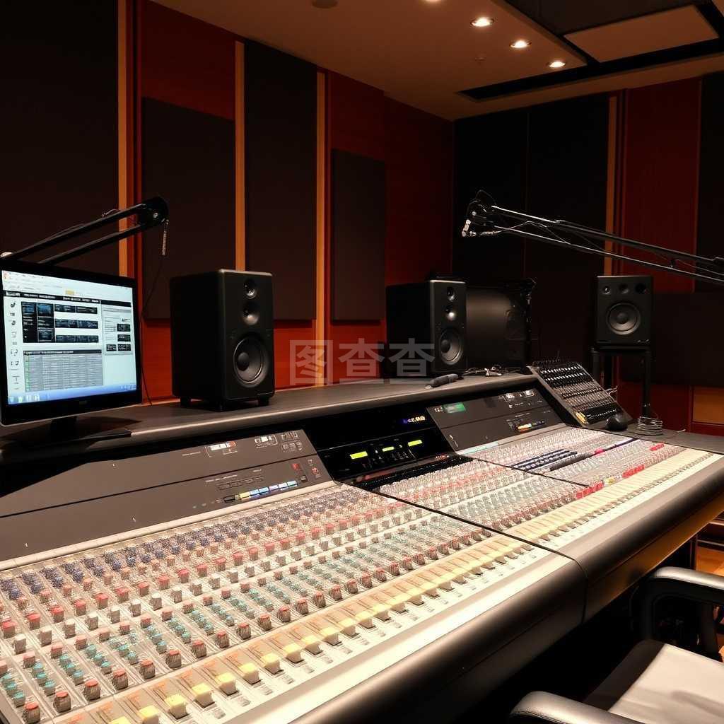 专业录音棚混音台 音乐制作的核心枢纽