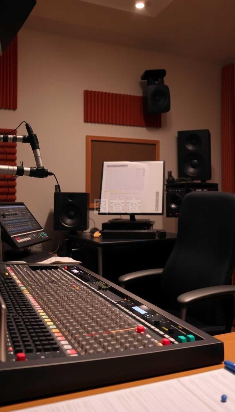 录音棚混音台 专业音乐在动画片制作中的关键角色